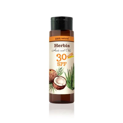 HERBIS Натурално слънцезащитно мляко SPF30, 200мл